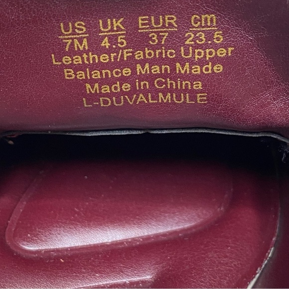 Franco Sarto Duval Square Toe Leather Mule 7M - Picture 11 of 14